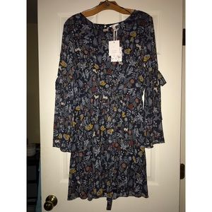 Lauren Conrad bell sleeve print dress